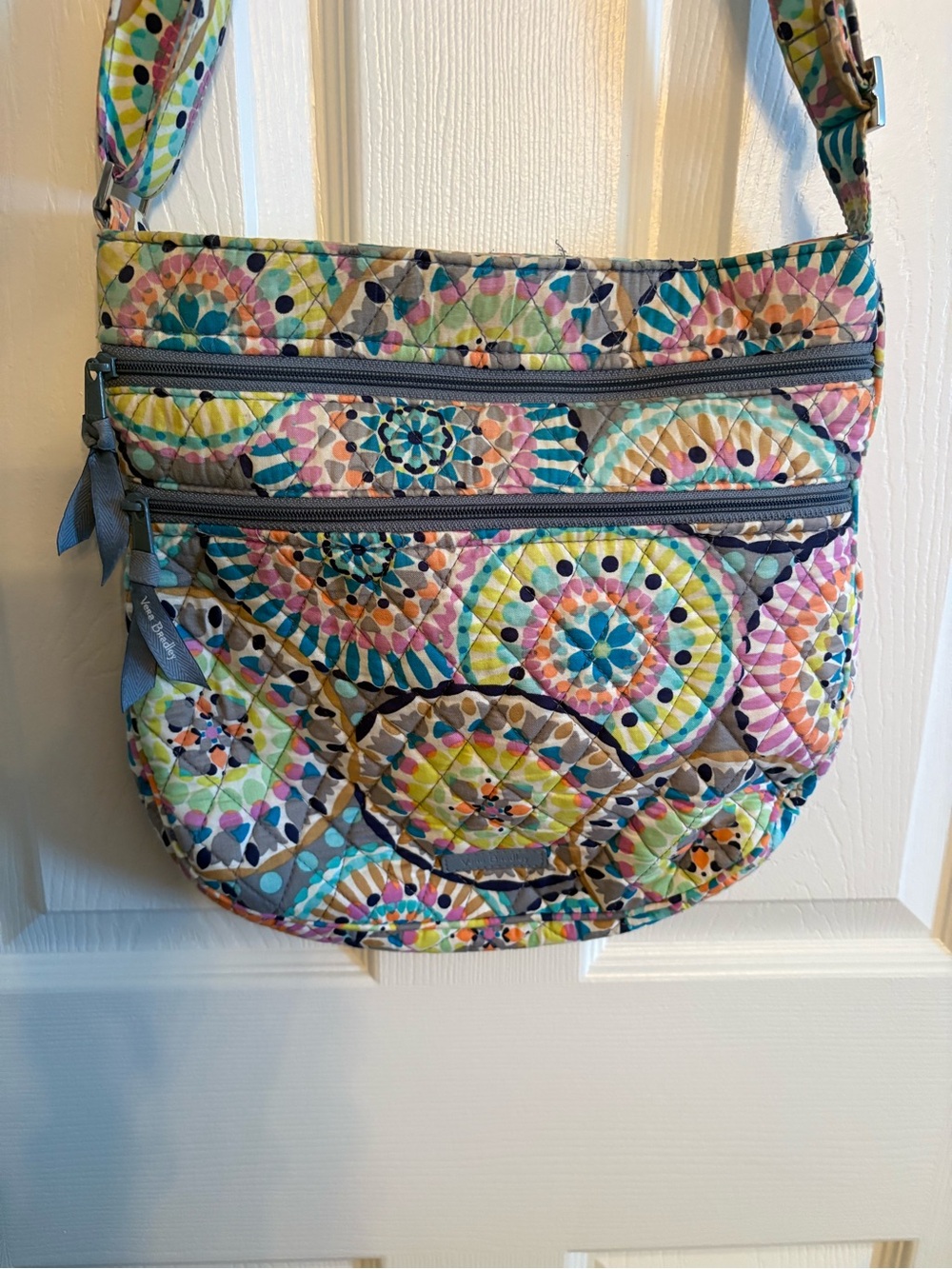 VERA BRADLEY Colorful Geometric Crossbody Bag for Women - Multicolor - Picture 3 of 5